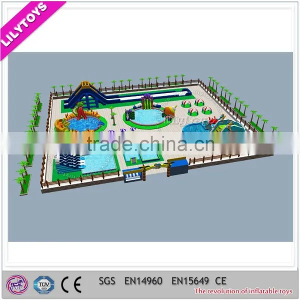 water park equipment, portable water park, water park inflatable