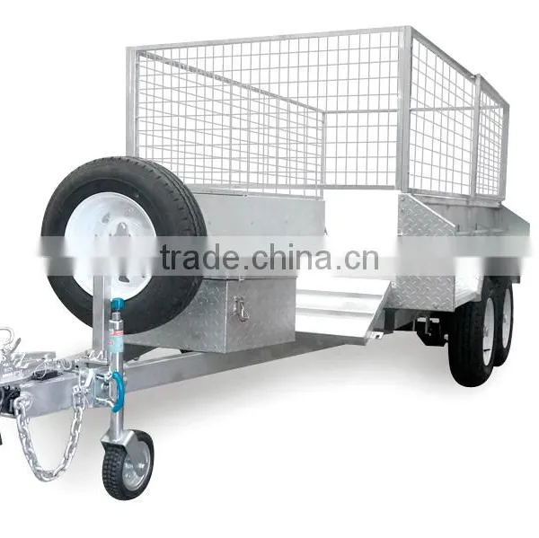 12x5ft Hot Dipped Galvanized 3.5 Ton Heavy Duty Hydraulic Tipper Box Trailer photo-3