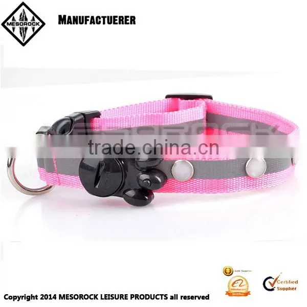 High Quality Custom Pet Collar Colorful Adjustable Led Nylon Dog Collar photo-2