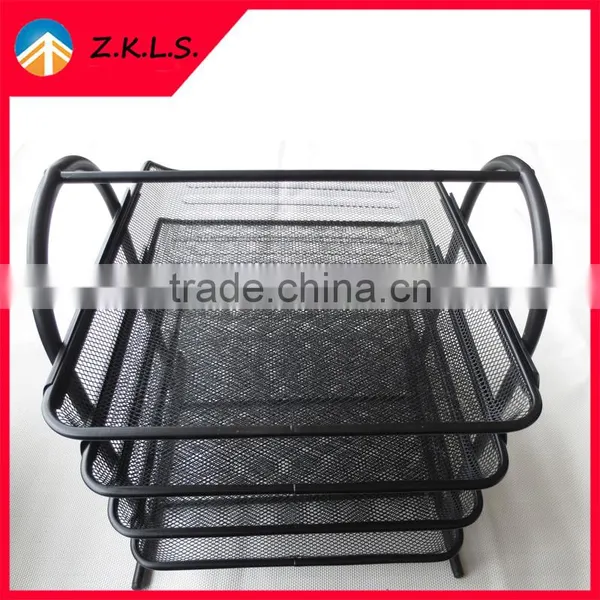 Mesh 4 Tier Document Desk Organizer Tray For Home And Office photo-5