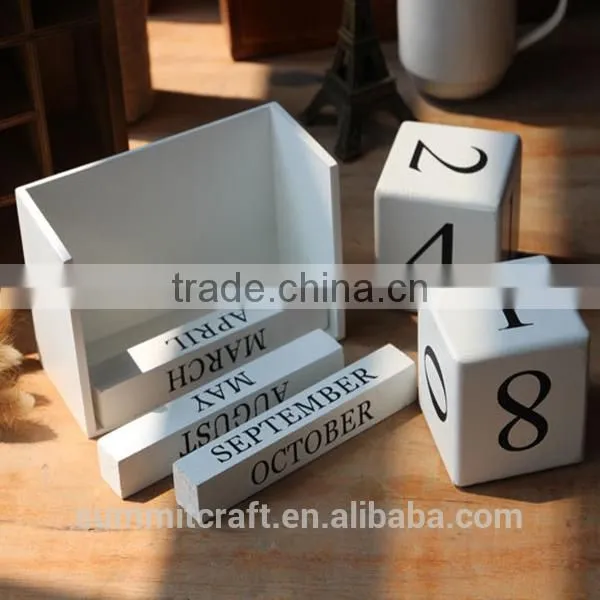 Yearly Table Calendar Wooden Islamic Calendar 2017 photo-4