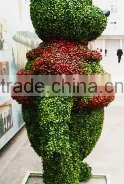 Latest Artificial Cute Bear Topiary for Outdoor Decoration Fake Garden Topiary photo-2