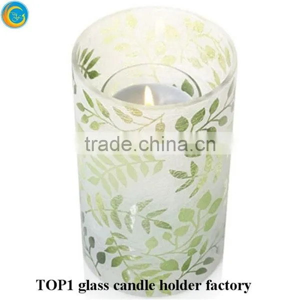 Custom Embossed Mason Jars Votive Frosted Glass Candle Holders photo-2