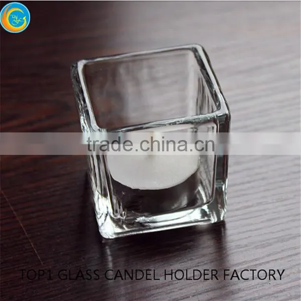 Sprayed Squre Glass Decor Wedding Table Decorations photo-3