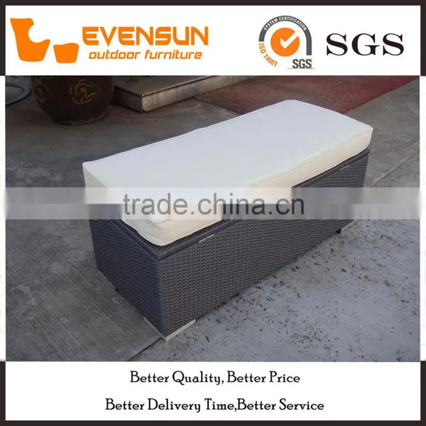 Long Shape Rattan Storage Box Outdoor Wicker Furniture photo-2