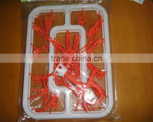 Plastic Hanging Clothes Socks Bra Underwear Drying Hanger Rack Clip photo-2