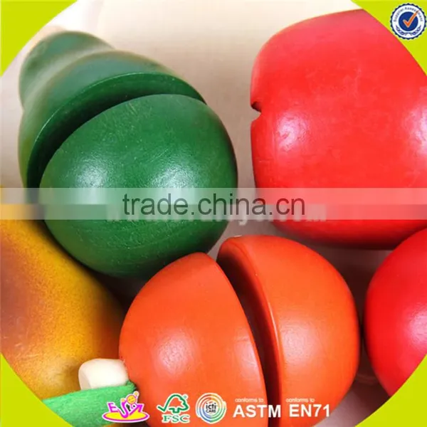 Wholesale Top Quality Wooden Fruit Cutting Toy, DIY Kids Wooden Vegetables Cutting Toy, Role Play Wooden Cutting Toy W10B099 photo-6