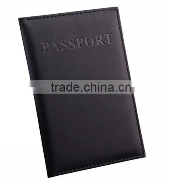 New Universal Womens Mens PU Leather Passport Holder Cover Ticket Protector Case photo-2