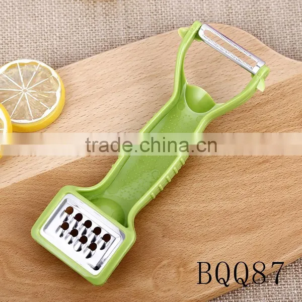 Fashional Style Good Quality PP Material Double Heads Stainless Steel Blade Multifunctional Peeler photo-2