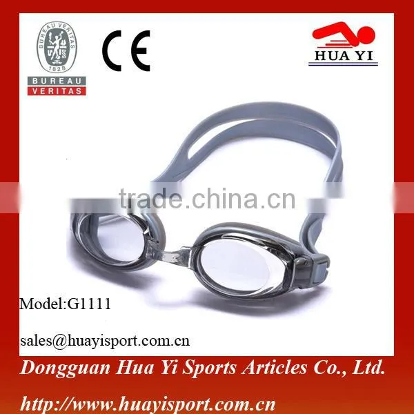 Adjustable Safety Silicone Durable Oem Printed Logo Swimming Goggles photo-5