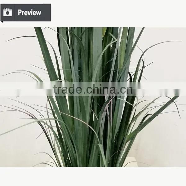 Wholesale Artificial Grass Synthetic Potted Grass Onion Grass With Bulrush photo-4
