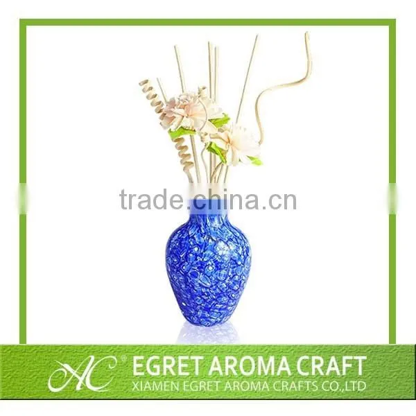 2015 Natural Home Air Freshener Round Shape Glass Reed Diffuser Bottle Scent Air photo-6