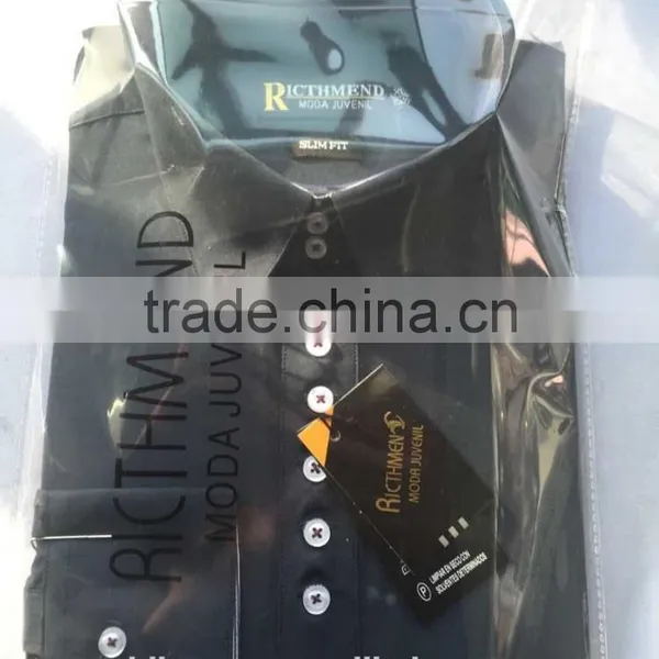 Men Formal Black Pontied T/C Dress Shirt 2015 photo-4