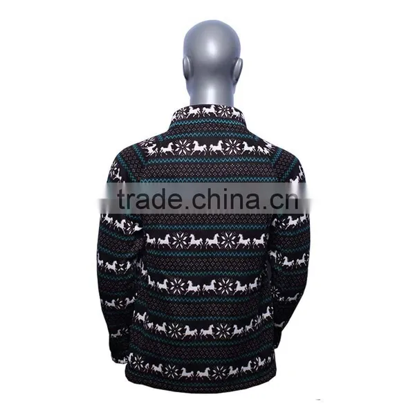 2016 Oem Service High Quality Style 100% Polyester Printing Men Polar Fleece Jacket photo-2