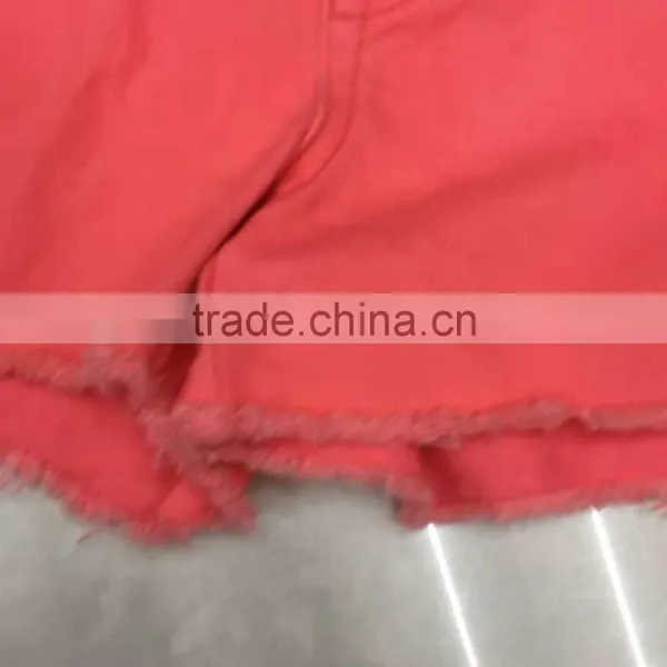 China Stock Garment Suppliers Branded Girls Stretch Denim Shorts photo-2