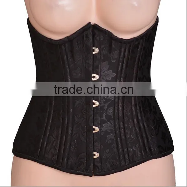 Walson Women Lace Up Boned Underbust Corset Bustier Waist Cincher Bodyshaper photo-2
