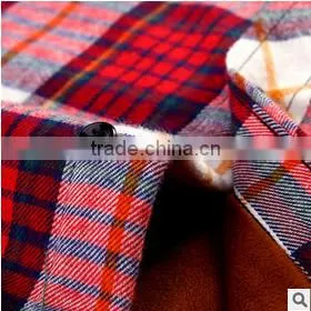Wholesale Plaid Microfiber Flannel Shirt Designs for Men Fashionable Dress Shirt Manufacturers photo-3