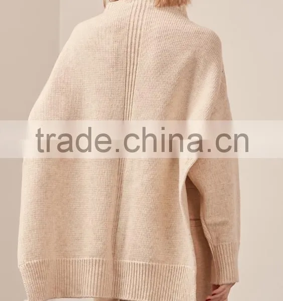 Hot Sale Cotton Wool Sweater Designs For Girl Knitted Pullover photo-4