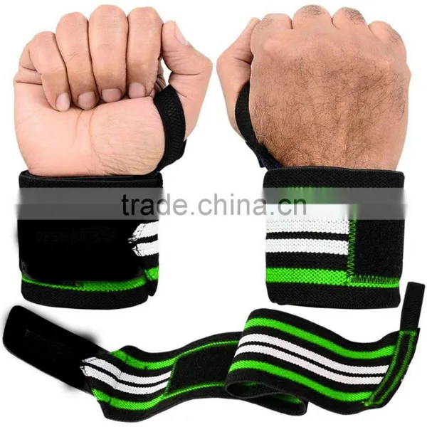 Crossfit Wrist Wraps / Custom Weight Lifting Wrist Wraps (1pair) 12''18'' in Black, GREY,White photo-5