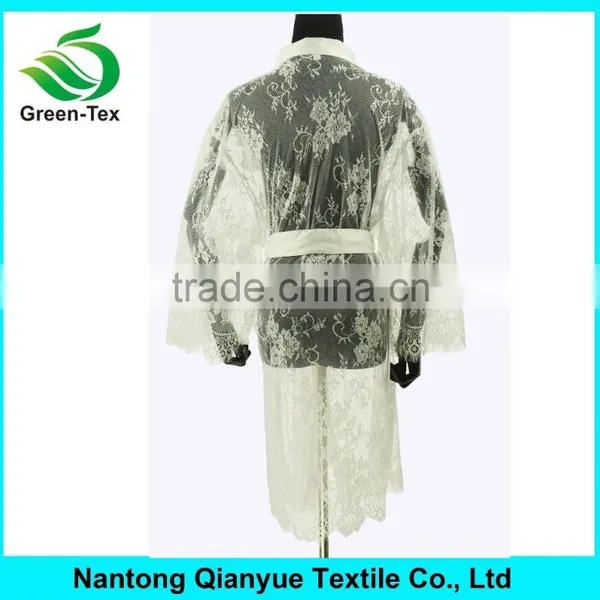 Cheap White Plus Size Women Sexy Lace Bathrobes photo-3