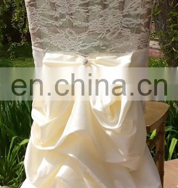 Wholesale Plain Burlap Wedding Chair Tie Backs photo-6