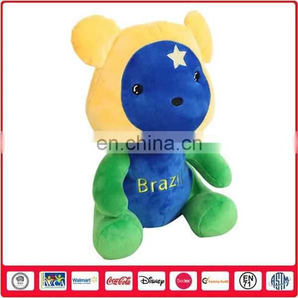 Teddy Bear National Flag Bear Series- Sitting Pose