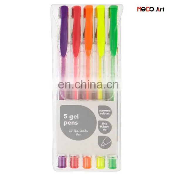 2017 Customized Wholesale Glitter Gel Pen Set Cheap Gel Pens Set photo-4