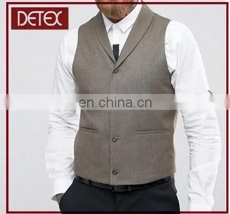 2017 Latest Design Vest Men Suit Waistcoat photo-3
