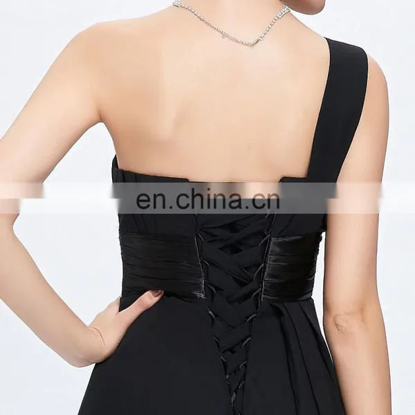 Grace Karin Chiffon One Shoulder Knee Length Bridesmaid Dresses CL4095 photo-5