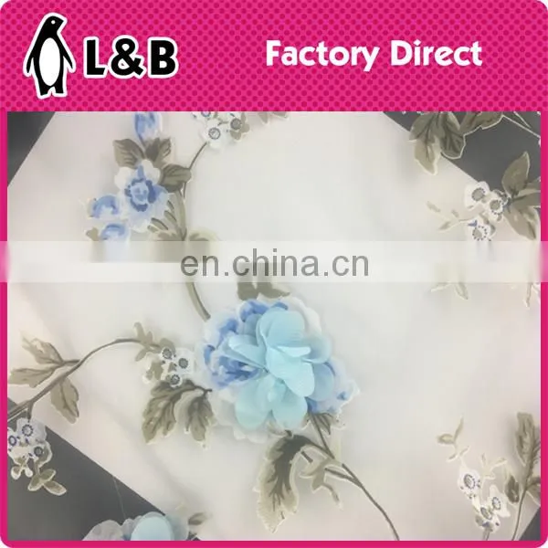 Wholesale New Popular 3D Flower Print Organza Fabric photo-4