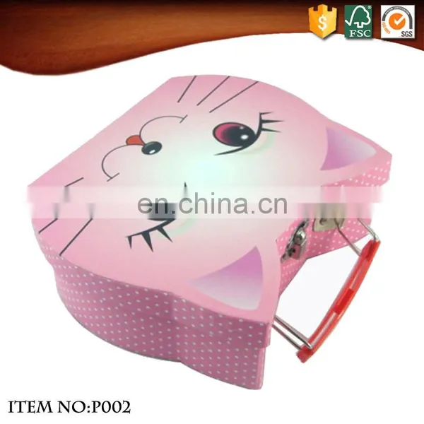 Lovely Cat Cardboard Suitcase Gift Box photo-3