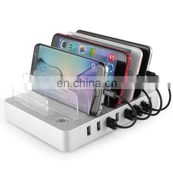 Factory Multi-function Watch Charge Holder Station Restaurant Cell Phone Tablet Charging Station Organizer photo-3