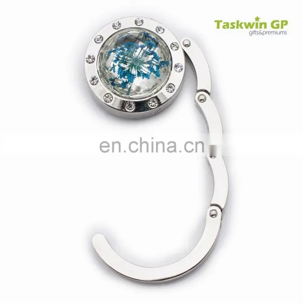 Hot Sale Custom no MOQ , Crystal Metal Table Hook Hanger photo-6