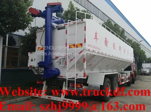 High Quality and Competitive Price FOTON AUMAN 8*4 LHD 40m3 20tons Bulk Feed Delivery Truck for Sale photo-4