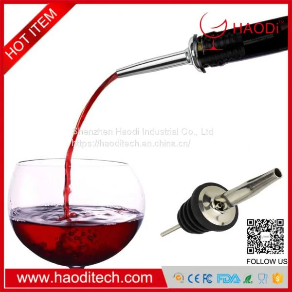 HD-DJ0008 Liquor Pour Stainless Steel Classic Bottle Speed Pourers With Tapered Spout Aerator