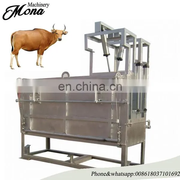 Automatic Slaughter Equipment Part Halal Revolving Cattle Killing Box photo-6
