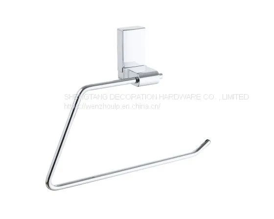 Zinc Alloy Bathroom Hardware Wall Mounted Towel Rings photo-3