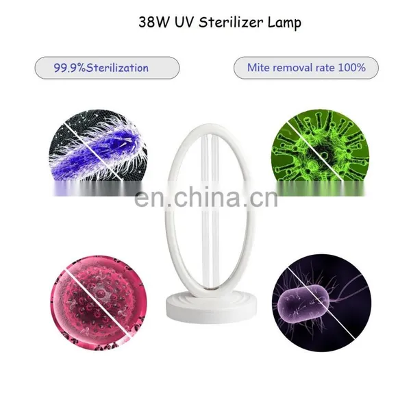 2020 New Arrival 38W UV Sterilization Ultraviolet Ozone Disinfection Lamp photo-3