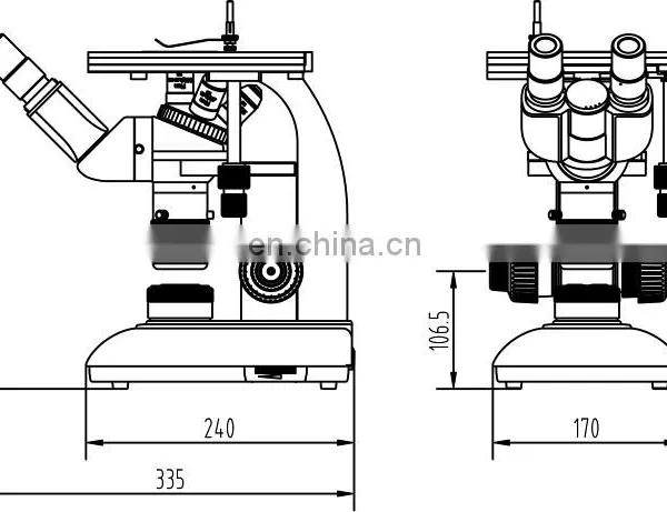 MDJ100 Metallurgical Monocular Binocular Microscope photo-3