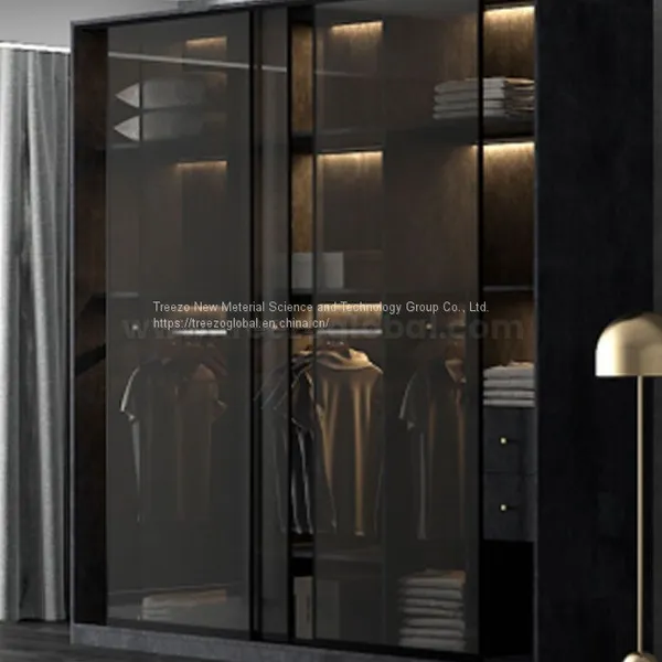 Aluminum Glass Sliding Door Wardrobe photo-2