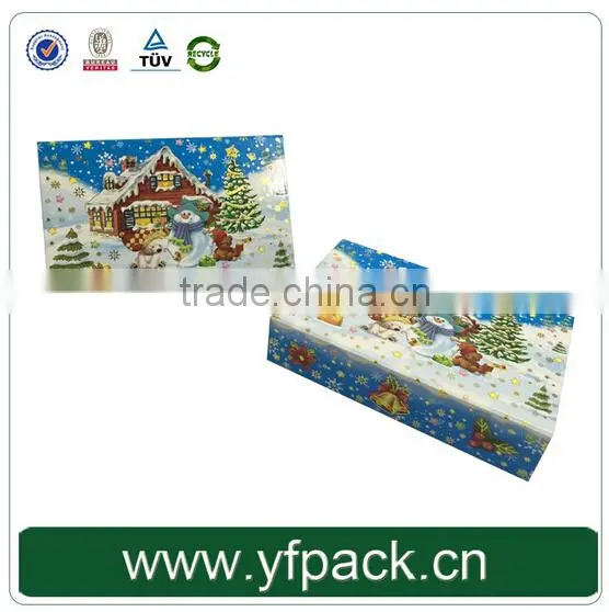 Creative Popular Foldable Full Color Glossy 3d Christmas Gift Box For Sale photo-4