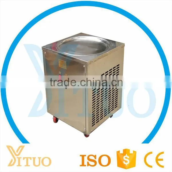 Hign Efficiency Flat Pan Fried Ice Cream Machine photo-4