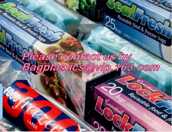 Ziploc Bag, Freezer Sandwich Slider Bags Resealable Reusable, Recyclable, Reclosable, Compostable Biodegradable photo-5