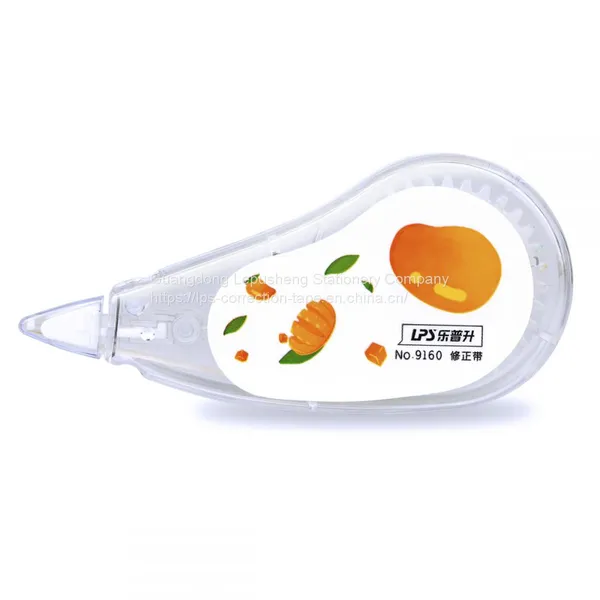 Plastic Corrector Pen Tape New Design Non-toxic School Stationery Supply Correction Tape Blister Card Fruit Design photo-3