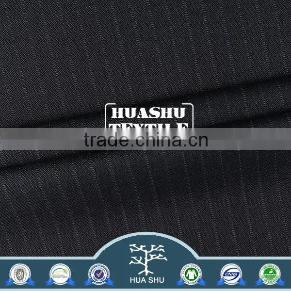 ISO9001 Fashion Anti-static Working Stripe Design Polyester Viscose Fleece Uniform Fabric