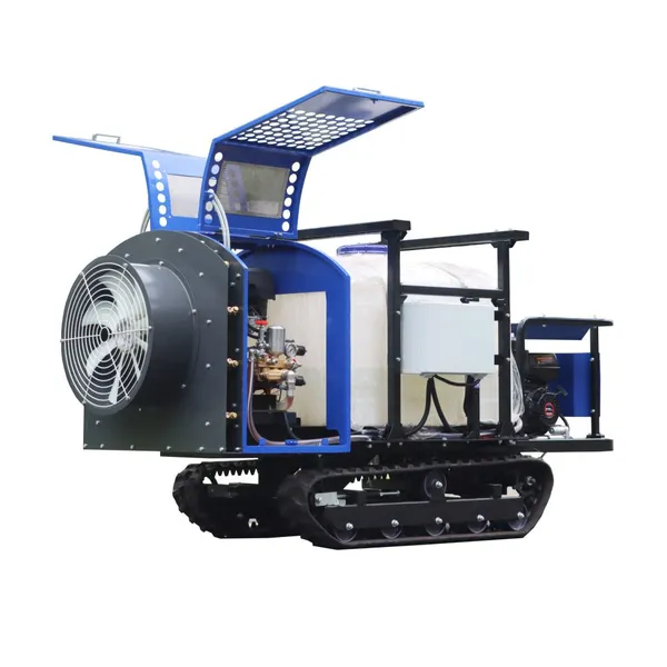 Mini Remote Control Crawler Type Orchard Air Blast Power Sprayer photo-5