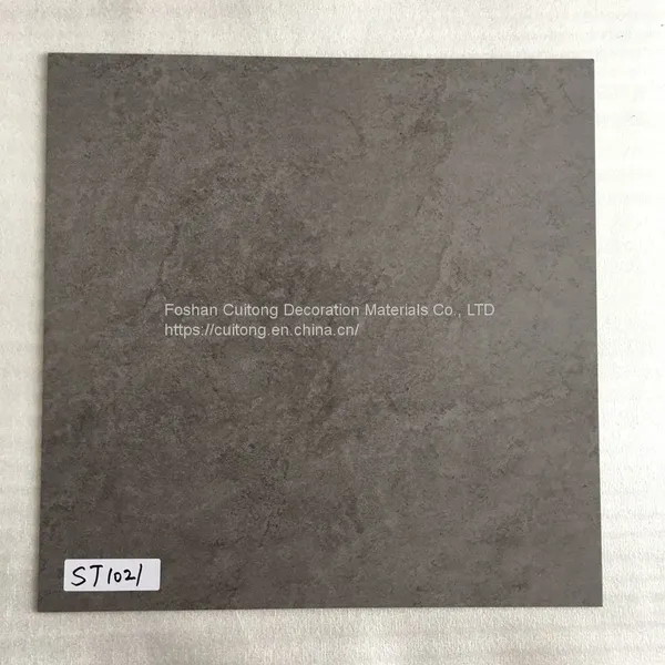 Office Exhibition Hall Imitation Stone PVC Floor Furniture Factory Meeting Room Stone Plastic Floor Black Square Plastic Floor Tile photo-5