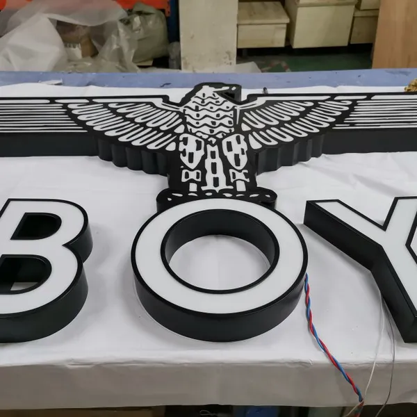 Advertising Acrylic Frontlit Stainless Steel Light Box Illuminated Electronic Letters Sign Board