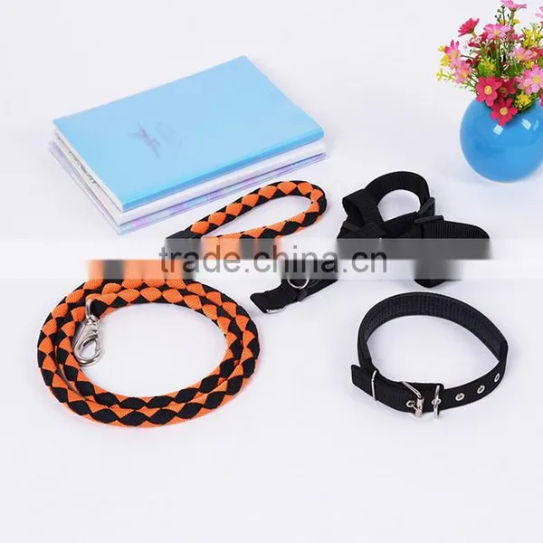 Hot Sale 2016 Pet Dog Collars &leashes and Harrness Three Pieces Together photo-3