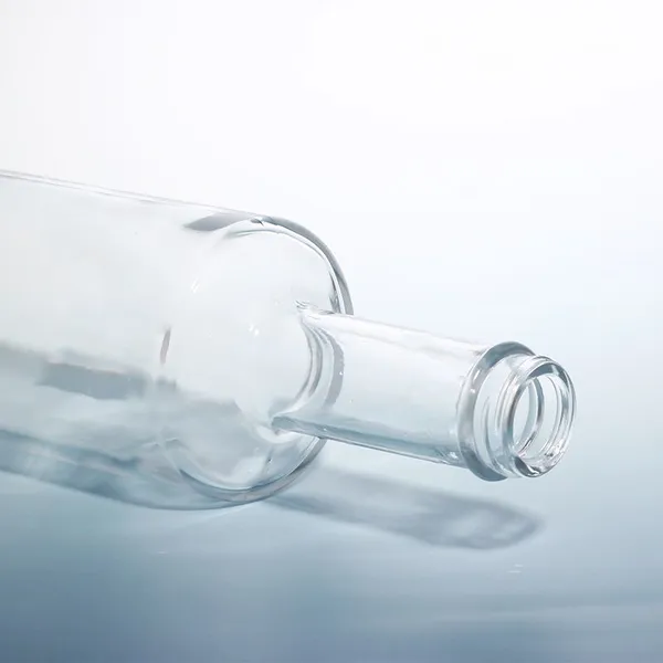 Wholesale 1000ml Empty Cork Sealed Clear Round Glass Liquor Bottle for Vodka Whisky Tequila Gin Rum Brandy photo-4